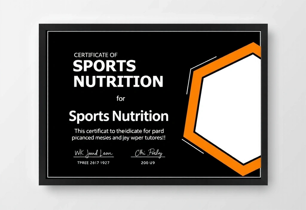 Zertifikat für Sporternährung